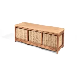 Badger Basket Kid's Storage Bench With Woven Top And Baskets Brown 14 Badger Basket Kid's Storage Bench With Woven Top And Baskets Brown -Children's Home GUEST d765e007 48d0 434d acb4 316a34e73921