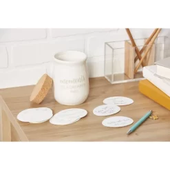 Pearhead Ceramic Gratitude Token Jar - White -Children's Home GUEST da9f3ea7 8cda 4a38 9329 48f2da693511