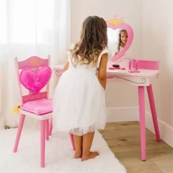 Princess Vanity Table And Chair Set - WildKin -Children's Home GUEST dabd872e 2dfd 4f68 8dcb c29a800ce6f6
