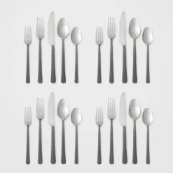 20pc Hubbardston Flatware Set Black - Threshold™ -Children's Home GUEST dc38d691 3449 481a bf3c c841a47ed14b