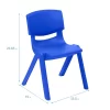 ECR4Kids Plastic School Stack Chair For Indoors And Outdoors, 12in Seat Height, 4-Pack -Children's Home GUEST dc91ccfa 02df 4da4 b67e 7ce2426784c5