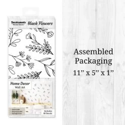 Black Flowers Wall Decor - Decalcomania -Children's Home GUEST e205af94 b34c 4d80 a40d b03af8898a61