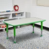 Emma And Oliver 23.625"W X 47.25"L Rectangular Plastic Height Adjustable Activity Table -Children's Home GUEST e307b05f 0eed 4760 a404 4fb0b38d12e6 1