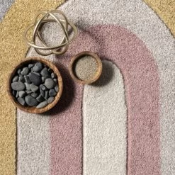 NuLOOM Jerri Double Half Rainbow Kids Area Rug -Children's Home GUEST e639420f 3a54 47ab 92a8 faaec6df8c0c