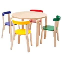 ECR4Kids Bentwood Table And Curved Back Chair Set, Kids Wood Furniture -Children's Home GUEST e6d3fe01 8926 49ee 97a5 fde05acf8ae7
