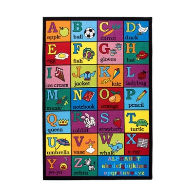World Rug Gallery Kids Educational Learning Alphabet Non Slip Area Rug 10 World Rug Gallery Kids Educational Learning Alphabet Non Slip Area Rug - Image 8