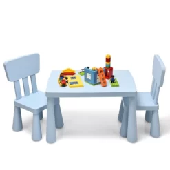 Costway Kids Table & 2 Chairs Set Toddler Activity Play Dining Study Desk Baby Gift -Children's Home GUEST ea5272b5 93cf 4c1d 9023 6537f611fbb6