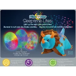 Sleeptime Lite Dinosaur Plush LED Nightlight Blue - Pillow Pets -Children's Home GUEST ec1e0b2a d02a 4cc0 b201 94497dad8190