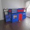 Kids' Junior Metal Loft Bed With Storage Steps And Curtain Set Black/Blue - Room & Joy 2 Kids' Junior Metal Loft Bed With Storage Steps And Curtain Set Black/Blue - Room & Joy -Children's Home GUEST ed2dab73 b7af 47aa 9ab6 bc097f141a83