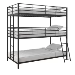 Triple Twin Zeke Metal Bunk Bed - Room & Joy -Children's Home GUEST f11d8962 2f0f 4a55 a29c 1c70771c9021