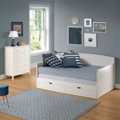 King Harmony Daybed With Conversion White - Alaterre Furniture -Children's Home GUEST f1d3b3e6 fd5a 4935 a7d7 bf422a61a419