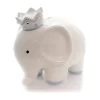 Bank White/Blue Coco Elephant Bank - One Bank 7.75 Inches - Baby Hand Painted - 3781Bl - Ceramic - Off-White