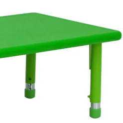 Emma And Oliver 24"W X 48"L Rectangular Plastic Height Adjustable Activity Table -Children's Home GUEST f6d78029 164e 4a5e 9889 3d548791c4bc