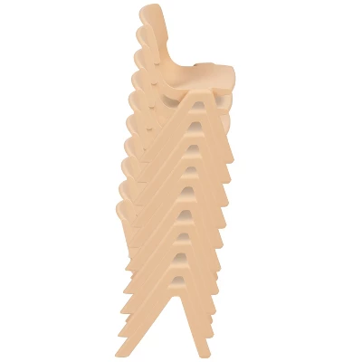 Emma And Oliver 2 Pack Plastic Stack School Chair With 13.25"H Seat, K-2 School Chair 7 Emma And Oliver 2 Pack Plastic Stack School Chair With 13.25"H Seat, K-2 School Chair - Image 5