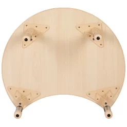 Flash Furniture 25.125"W X 35.5"L Crescent Natural Plastic Height Adjustable Activity Table -Children's Home GUEST faef9e46 3cb2 40ec a568 94c57803921f