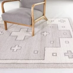 Mina Geometric Kids' Area Rug Gray - Balta Rugs