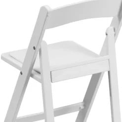 Flash Furniture Kids Folding Chairs With Padded Seats | Set Of 2 White Resin Folding Chair With Vinyl Padded Seat For Kids -Children's Home GUEST fc157337 1ec5 4f84 8d1a ec6c6ca06a4e