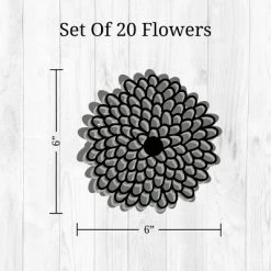 Zinnias Wall Decor - Decalcomania