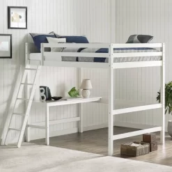 Full Caspian Loft Bed White - Hillsdale Furniture -Children's Home GUEST ff39bdc2 b6cd 4ca2 941e 0fd737d2b9c5
